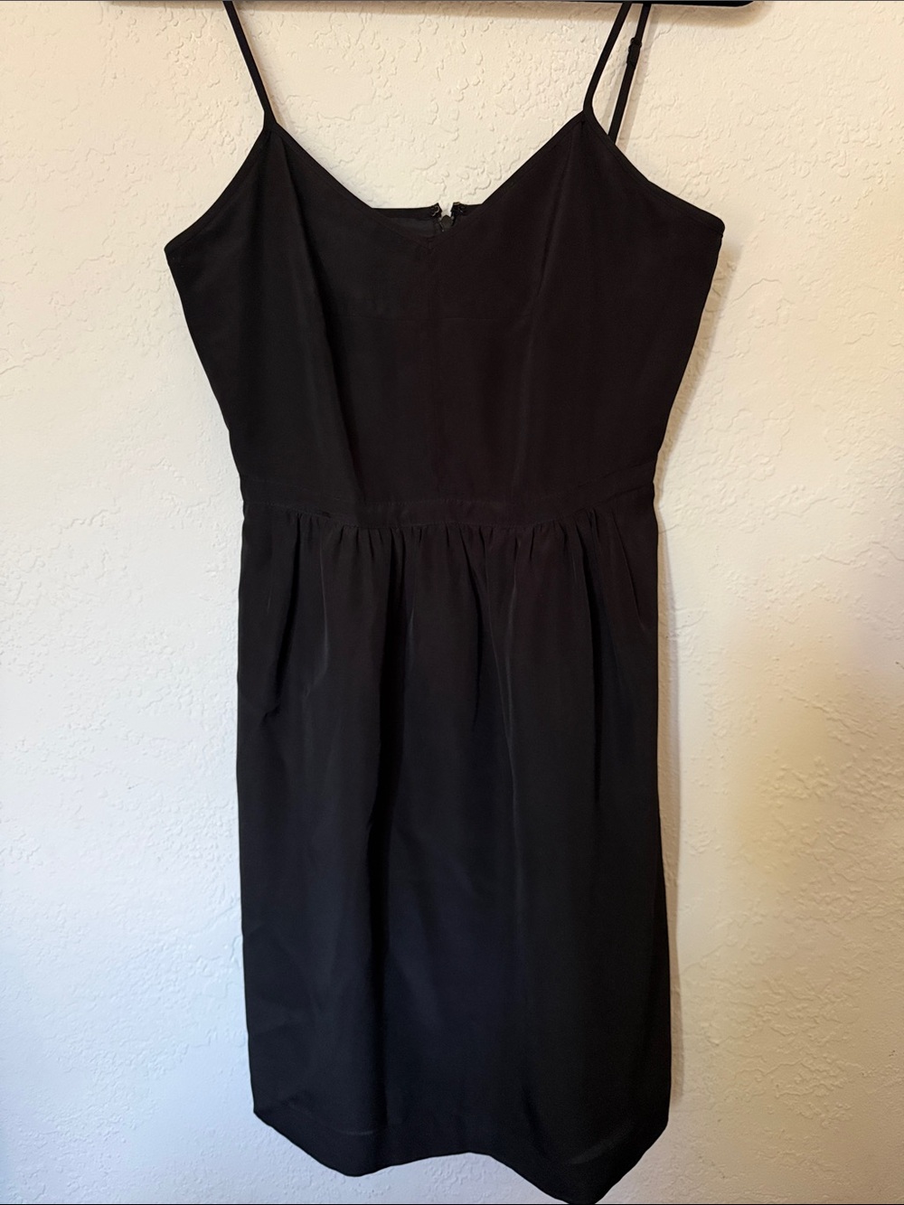 J. Crew Black Spaghetti-Strap Mini Dress